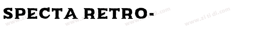 Specta Retro字体转换